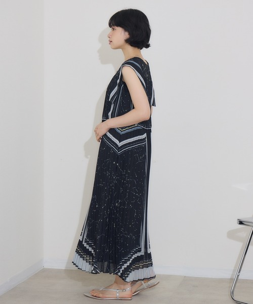 KATHARINE ROSS（キャサリンロス）の「【KATHARINE ROSS】キャサリンロススタープリントワンピース（ワンピース・レディース・ブラック/アイボリー・MEDIUM）」の16枚目の写真