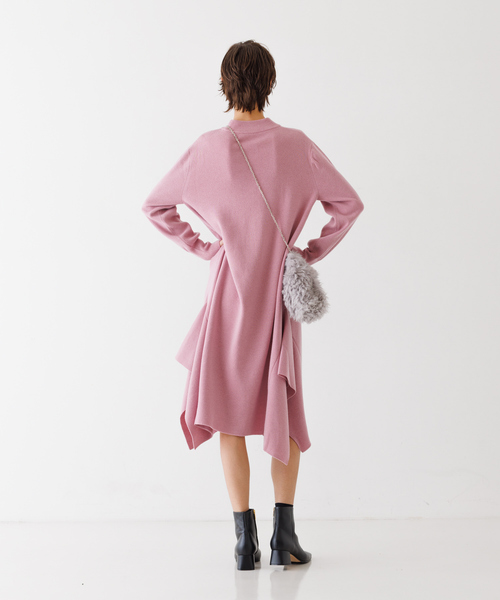 DESIGNWORKS(デザインワークス)の「アシンメトリーヘムワンピース(ワンピース・レディース・ピンク・38)」の16枚目の写真