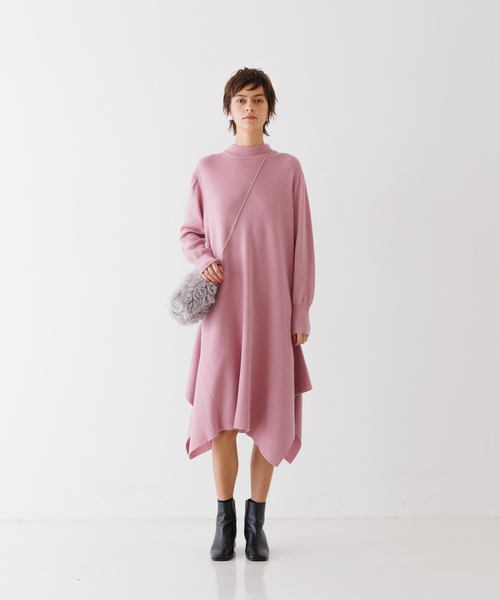 DESIGNWORKS(デザインワークス)の「アシンメトリーヘムワンピース(ワンピース・レディース・ピンク・38)」の21枚目の写真
