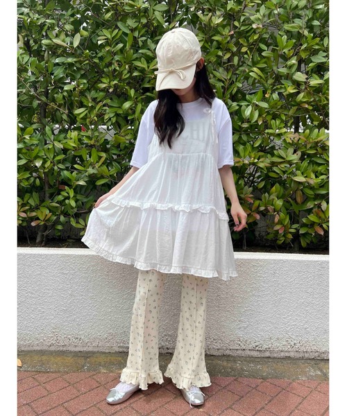 WC(ダブル シー)の「《2025新作》リトルフラワーフリルフレアパンツ(その他パンツ・レディース・ピンク/グレー/アイボリー・FREE)」の16枚目の写真