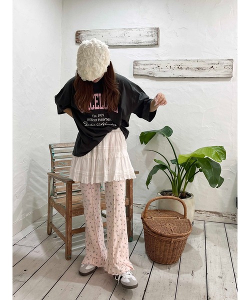 フリル付きレース風フレアパンツ【5月25日限定大幅値下げ】 フリル付きレース風フレアパンツ【5月25日限定大幅値下げ】