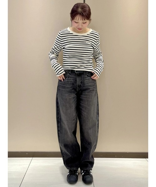 GAP（ギャップ）の「バギー バレルデニム（デニムパンツ・メンズ・ブラック系その他・28W 30L/29W 30L/30W 30L/31W 30L/32W 30L/33W 32L/34W 32L/36W 32L/32W 32L/31W 32L）」の6枚目の写真