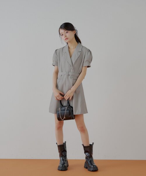 Chico スーツダブルミニワンピース スーツダブルミニワンピース(ワンピース)|Chico(チコ)の