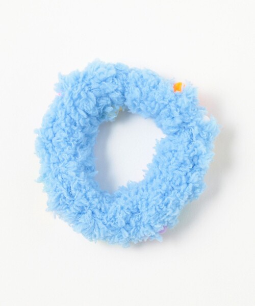 Ray BEAMS(レイビームス)の「ポップ フラッフィー シュシュ(その他ヘアアクセサリー・レディース・グレー/サックスブルー・ONE SIZE)」の3枚目の写真