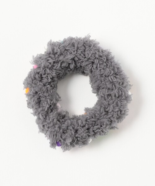 Ray BEAMS(レイビームス)の「ポップ フラッフィー シュシュ(その他ヘアアクセサリー・レディース・グレー/サックスブルー・ONE SIZE)」の5枚目の写真