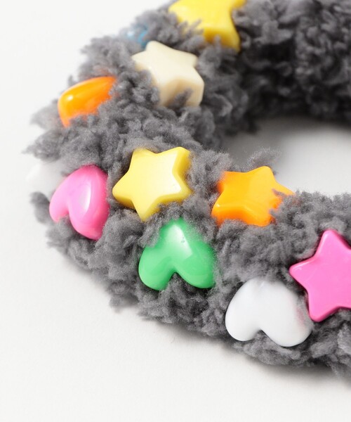 Ray BEAMS(レイビームス)の「ポップ フラッフィー シュシュ(その他ヘアアクセサリー・レディース・グレー/サックスブルー・ONE SIZE)」の6枚目の写真