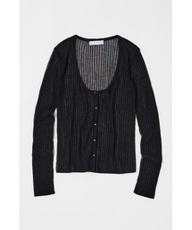 【セットアップ対応】SHEER RIB カーディガン