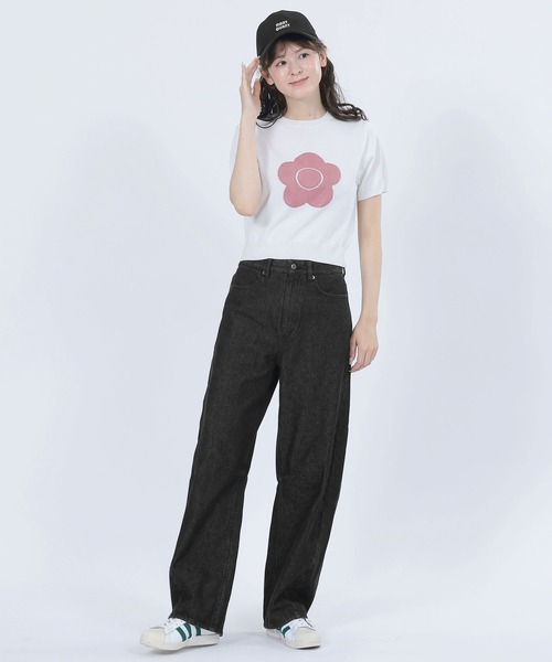 MARY QUANT(マリークワント)の「レトロロゴ キャップ(キャップ・レディース・ブラック/ブラック×ホワイト・FREE)」の8枚目の写真