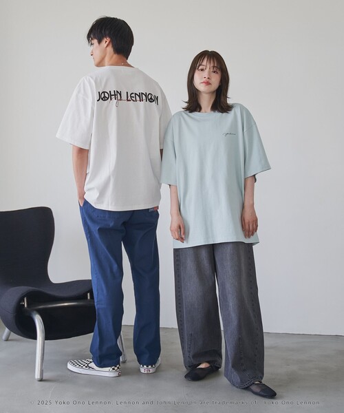 coen(コーエン)の「JOHN LENNON(ジョン レノン )別注Tシャツ(Tシャツ/カットソー・メンズ・ブラック/ライトブルー/その他1/ホワイト・S/M/L/XL)」の7枚目の写真