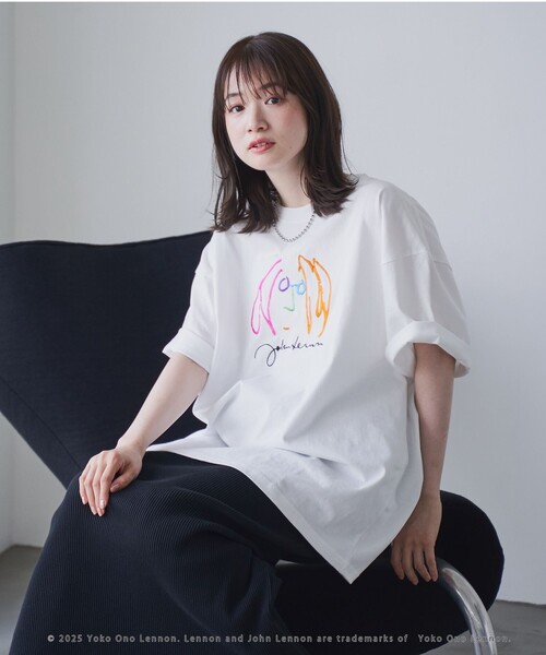 coen(コーエン)の「JOHN LENNON(ジョン レノン )別注Tシャツ(Tシャツ/カットソー・メンズ・ブラック/ライトブルー/その他1/ホワイト・S/M/L/XL)」の8枚目の写真