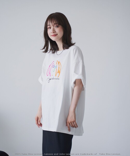 coen(コーエン)の「JOHN LENNON(ジョン レノン )別注Tシャツ(Tシャツ/カットソー・メンズ・ブラック/ライトブルー/その他1/ホワイト・S/M/L/XL)」の13枚目の写真