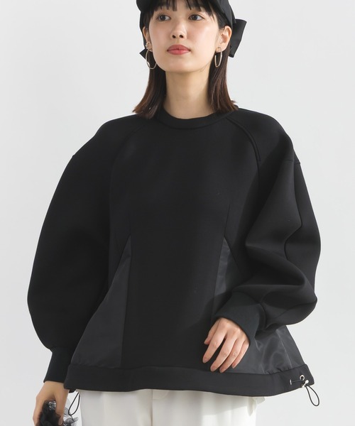 PICCIN(ピッチン)の「コンビプルオーバー(Tシャツ/カットソー・レディース・ブラック/オフホワイト・M)」の12枚目の写真