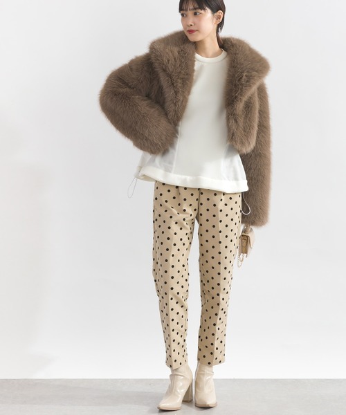 PICCIN(ピッチン)の「コンビプルオーバー(Tシャツ/カットソー・レディース・ブラック/オフホワイト・M)」の10枚目の写真