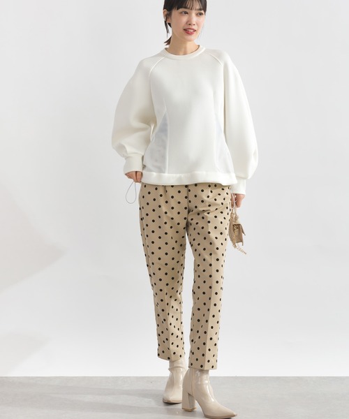 PICCIN(ピッチン)の「コンビプルオーバー(Tシャツ/カットソー・レディース・ブラック/オフホワイト・M)」の7枚目の写真