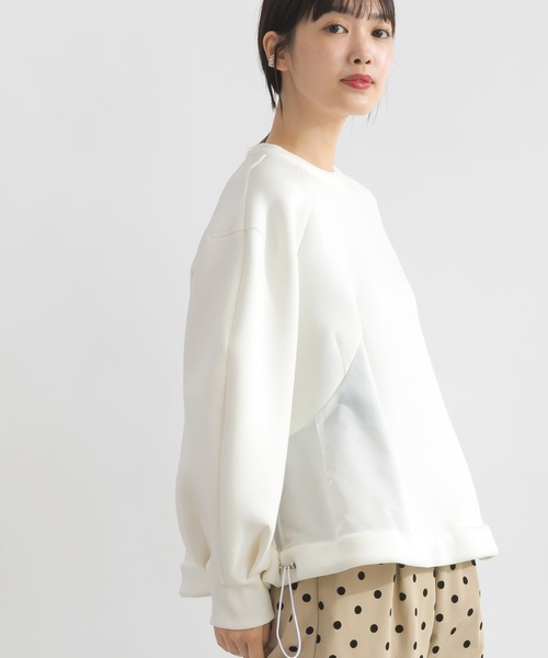 PICCIN(ピッチン)の「コンビプルオーバー(Tシャツ/カットソー・レディース・ブラック/オフホワイト・M)」の6枚目の写真