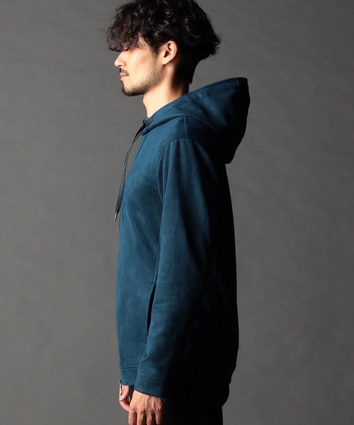 NICOLE CLUB FOR MEN(ニコルクラブフォーメン)の「ライトスウェードジャージ ジップアップパーカー(パーカー・メンズ・シルバーグレー/ブラック系/ブルー系/レッド系/グレー系・MEDIUM/LARGE/X-LARGE)」の15枚目の写真