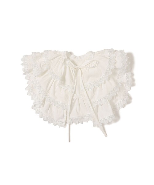 CAROLINA GLASER（カロリナ グレイサー）の「レース襟付き スウェット（スウェット・レディース・ホワイト/グレー・ONE SIZE）」の17枚目の写真