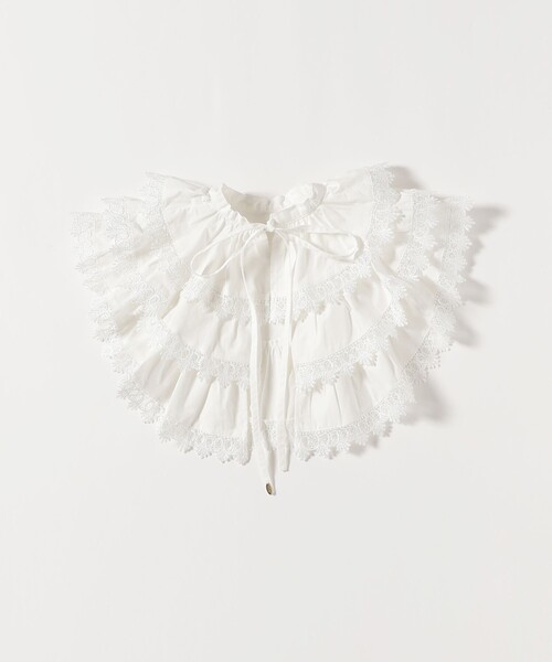 CAROLINA GLASER（カロリナ グレイサー）の「レース襟付き スウェット（スウェット・レディース・ホワイト/グレー・ONE SIZE）」の21枚目の写真