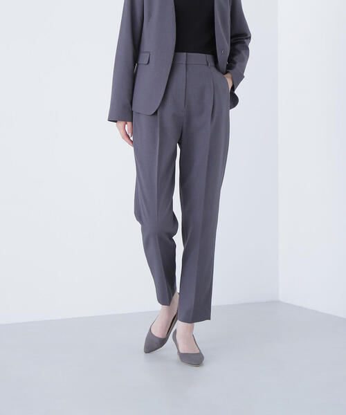 セール】◇パウダリーツイルセットアップシリーズ テーパードパンツ