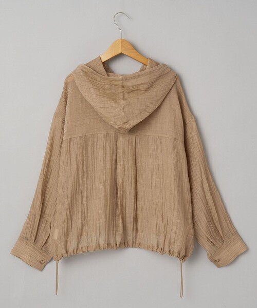 coen(コーエン)の「シアーワッシャーフーディシャツ(シャツ/ブラウス・レディース・オフホワイト/ブラック/ベージュ・L/M)」の17枚目の写真