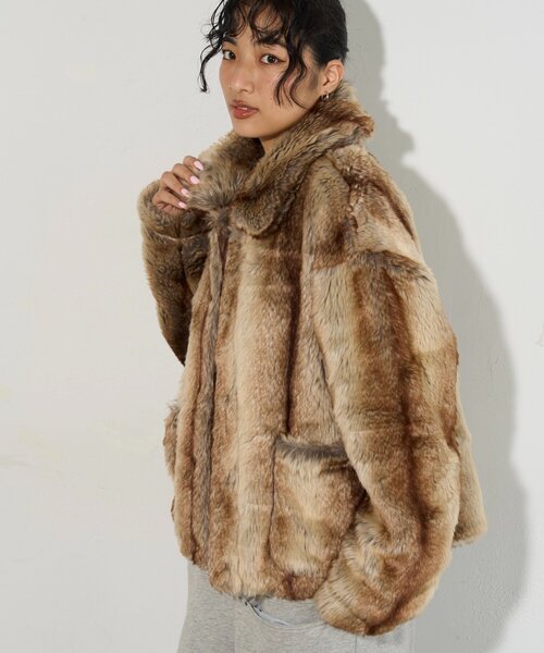 クリームソーダ　ファー　ジャケット クリームソーダ ファー ジャケット