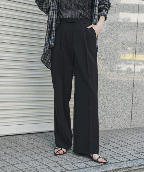 SENSE OF PLACE by URBAN RESEARCH(センスオブプレイスバイアーバンリサーチ)の「センタープレスストレートパンツ(その他パンツ・レディース・ブラック/グレー/ブラウン系その他・TALL/LARGE/SMALL/MEDIUM/X-SMALL)」の14枚目の写真