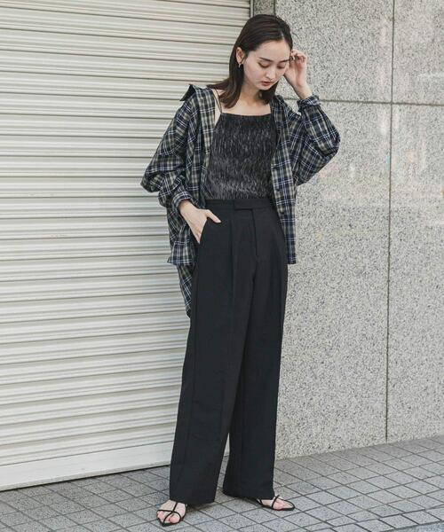 SENSE OF PLACE by URBAN RESEARCH(センスオブプレイスバイアーバンリサーチ)の「センタープレスストレートパンツ(その他パンツ・レディース・ブラック/グレー/ブラウン系その他・TALL/LARGE/SMALL/MEDIUM/X-SMALL)」の18枚目の写真