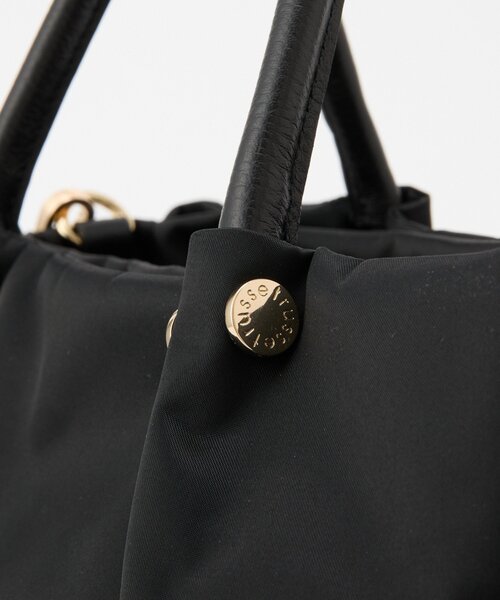 russet（ラシット）の「ナイロン三層2WAYミニトートバッグ（トートバッグ・レディース・ブラウン系その他/キナリ/ライトグレー/ブラック/ブラック×ブルー・FREE）」の10枚目の写真