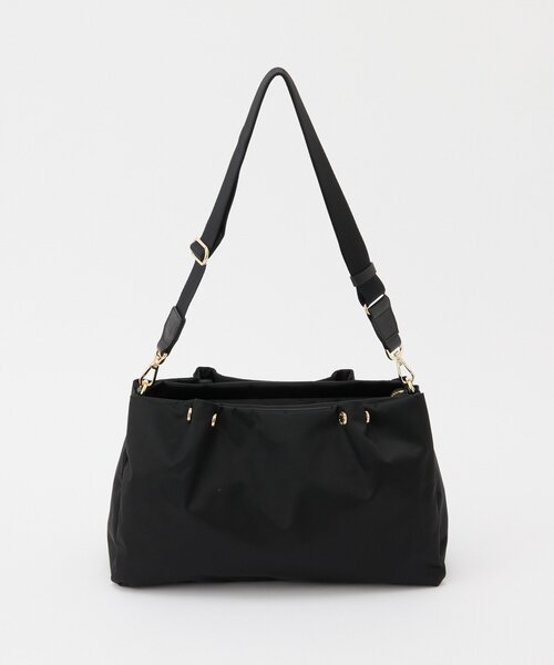 russet（ラシット）の「ナイロン三層2WAYミニトートバッグ（トートバッグ・レディース・ブラウン系その他/キナリ/ライトグレー/ブラック/ブラック×ブルー・FREE）」の12枚目の写真