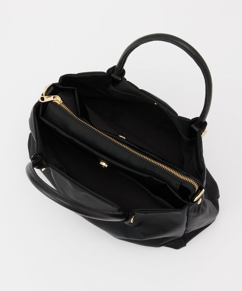 russet（ラシット）の「ナイロン三層2WAYミニトートバッグ（トートバッグ・レディース・ブラウン系その他/キナリ/ライトグレー/ブラック/ブラック×ブルー・FREE）」の17枚目の写真