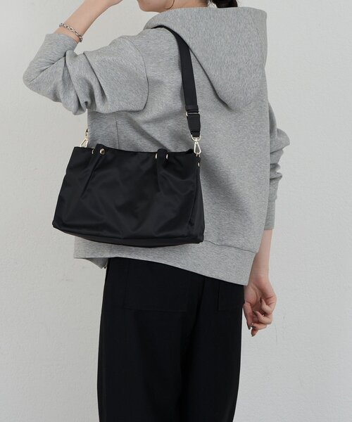 russet（ラシット）の「ナイロン三層2WAYミニトートバッグ（トートバッグ・レディース・ブラウン系その他/キナリ/ライトグレー/ブラック/ブラック×ブルー・FREE）」の22枚目の写真