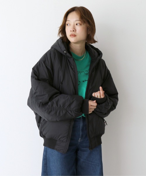 Russell Athletic(ラッセルアスレティック)の「【RUSSELL ATHLETIC/ラッセル アスレチック】ナイロンパファージップジャケット / 中綿ジャケット【WEB限定】(ブルゾン・レディース・カーキ/ブラック・フリー)」の13枚目の写真