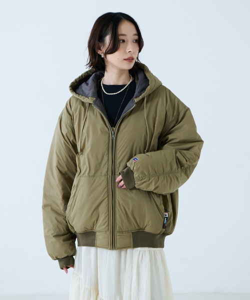 RUSSELL ATHLETIC/ラッセル アスレチック】ナイロンパファージップ