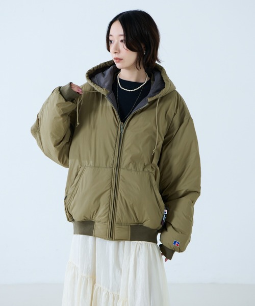 RUSSELL ATHLETIC/ラッセル アスレチック】ナイロンパファージップ