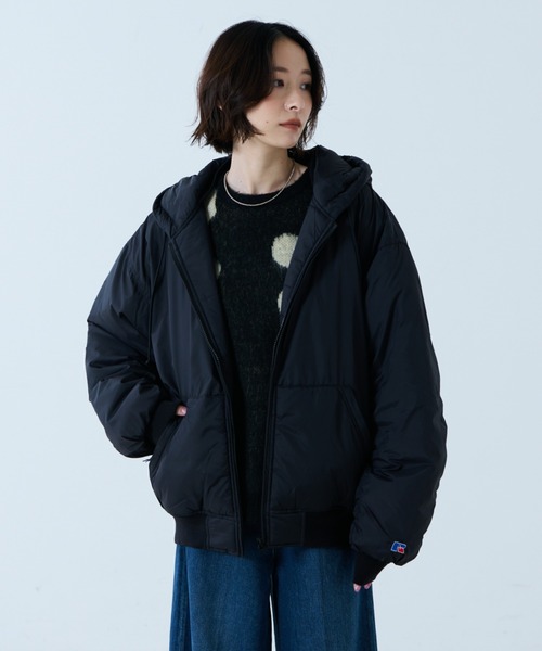 RUSSELL ATHLETIC/ラッセル アスレチック】ナイロンパファージップ