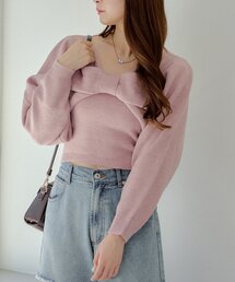 ★angelicpretty★リボン柄 半袖ニットセーター★黒✕ピンク★美品★ Angelic Pretty チェック柄リボン ピンク