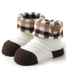 Ampersand | ワンポイントデザインチェック ベビーソックス(ベビーシューズ/ベビーソックス)