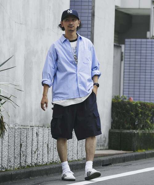 JOURNAL STANDARD relume（ジャーナルスタンダード　レリューム）の「JAMES FABRIC / ジェームスファブリック ブルーハケメ ライトウェイトシャツ（シャツ/ブラウス・メンズ・クリアブルー/ブルー系その他/ブルー・MEDIUM/LARGE）」の8枚目の写真