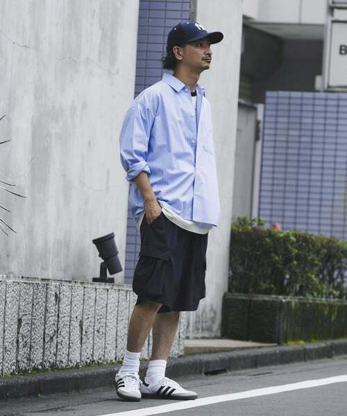 JOURNAL STANDARD relume（ジャーナルスタンダード　レリューム）の「JAMES FABRIC / ジェームスファブリック ブルーハケメ ライトウェイトシャツ（シャツ/ブラウス・メンズ・クリアブルー/ブルー系その他/ブルー・MEDIUM/LARGE）」の9枚目の写真