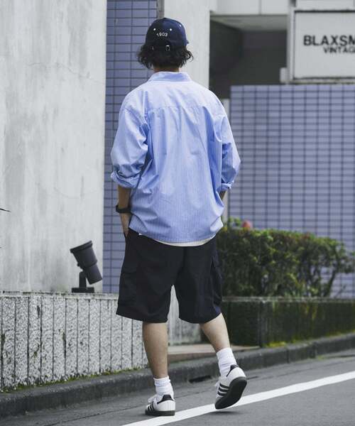 JOURNAL STANDARD relume（ジャーナルスタンダード　レリューム）の「JAMES FABRIC / ジェームスファブリック ブルーハケメ ライトウェイトシャツ（シャツ/ブラウス・メンズ・クリアブルー/ブルー系その他/ブルー・MEDIUM/LARGE）」の10枚目の写真