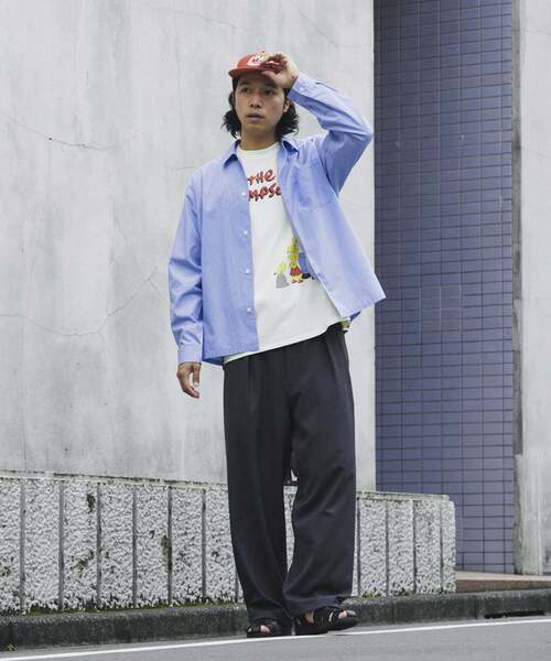 JOURNAL STANDARD relume（ジャーナルスタンダード　レリューム）の「JAMES FABRIC / ジェームスファブリック ブルーハケメ ライトウェイトシャツ（シャツ/ブラウス・メンズ・クリアブルー/ブルー系その他/ブルー・MEDIUM/LARGE）」の20枚目の写真