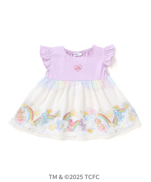 SLAP SLIP（スラップスリップ）の「【ケアベア×SLAP SLIP】肩フリル裾プリントチュニック(80~130cm)（シャツ/ブラウス・キッズ・パープル/ピンク・120cm/130cm/100cm/80ｃｍ/110cm/90cm）」の11枚目の写真