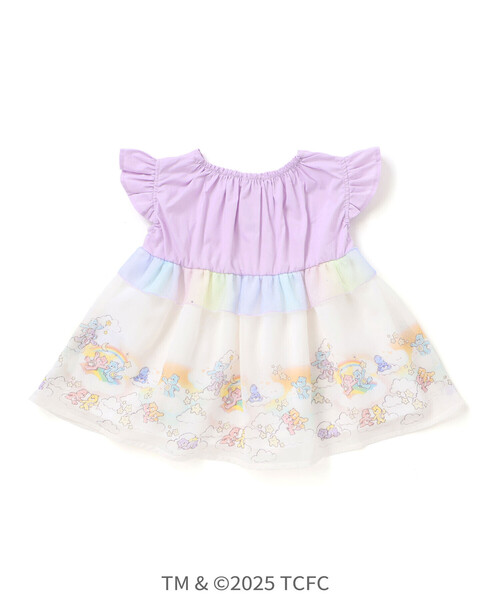 SLAP SLIP（スラップスリップ）の「【ケアベア×SLAP SLIP】肩フリル裾プリントチュニック(80~130cm)（シャツ/ブラウス・キッズ・パープル/ピンク・120cm/130cm/100cm/80ｃｍ/110cm/90cm）」の14枚目の写真