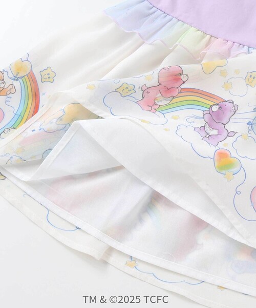 SLAP SLIP（スラップスリップ）の「【ケアベア×SLAP SLIP】肩フリル裾プリントチュニック(80~130cm)（シャツ/ブラウス・キッズ・パープル/ピンク・120cm/130cm/100cm/80ｃｍ/110cm/90cm）」の9枚目の写真