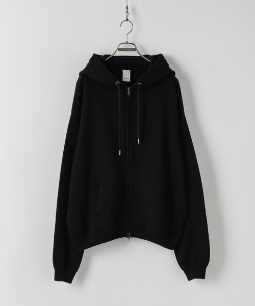 CASPER JOHN（キャスパージョン）の「Knit parka/ニットパーカー（パーカー・メンズ・レッド/ブラック/カーキ/グレー/チャコールグレー/ブルー/パープル/ブラウン/サックスブルー/ミント/ホワイト/ピンク・X-SMALL/SMALL/MEDIUM/LARGE）」の13枚目の写真