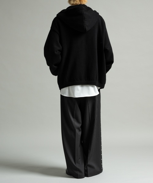 CASPER JOHN（キャスパージョン）の「Knit parka/ニットパーカー（パーカー・メンズ・レッド/ブラック/カーキ/グレー/チャコールグレー/ブルー/パープル/ブラウン/サックスブルー/ミント/ホワイト/ピンク・X-SMALL/SMALL/MEDIUM/LARGE）」の21枚目の写真