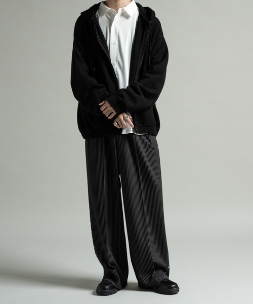 CASPER JOHN（キャスパージョン）の「Knit parka/ニットパーカー（パーカー・メンズ・レッド/ブラック/カーキ/グレー/チャコールグレー/ブルー/パープル/ブラウン/サックスブルー/ミント/ホワイト/ピンク・X-SMALL/SMALL/MEDIUM/LARGE）」の22枚目の写真