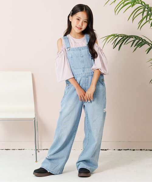 セール】デニムサロペ（サロペット/オーバーオール）｜algy（アルジー
