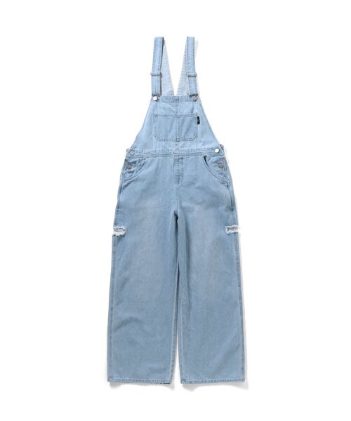 algy（アルジー）の「デニムサロペ（サロペット/オーバーオール・キッズ・グレー/サックスブルー・XX-SMALL/X-SMALL/MEDIUM/SMALL）」の10枚目の写真