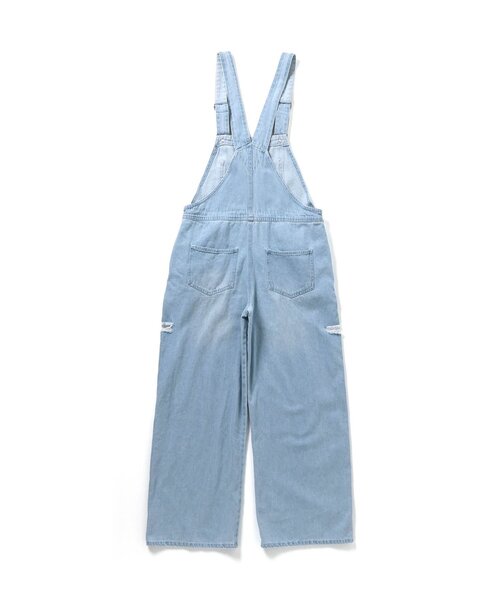 algy（アルジー）の「デニムサロペ（サロペット/オーバーオール・キッズ・グレー/サックスブルー・XX-SMALL/X-SMALL/MEDIUM/SMALL）」の11枚目の写真